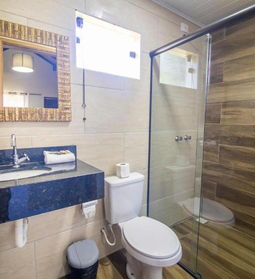 غرفة قياسية مزوَّدة بجاكوزي, Chalés Galinha Da Roça