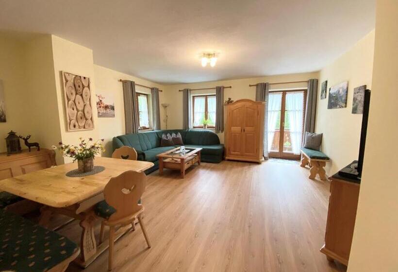 バルコニー付き１ベッドルームアパートメント, Gästehaus Arnspitzblick