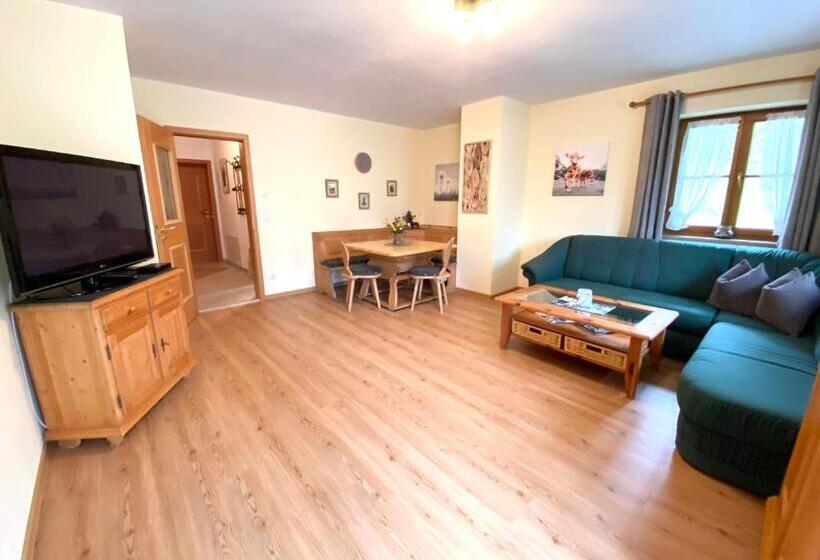 バルコニー付き１ベッドルームアパートメント, Gästehaus Arnspitzblick