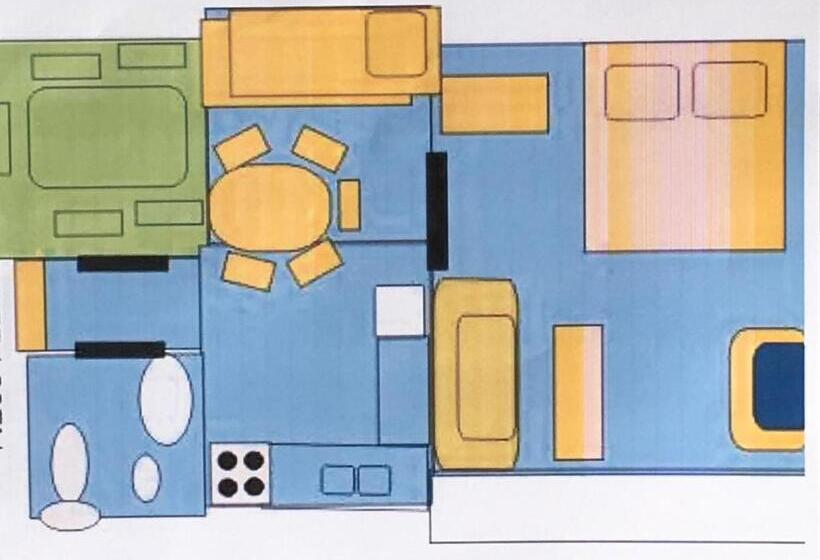 דירת חדר עם טרסה, Villa Verdi