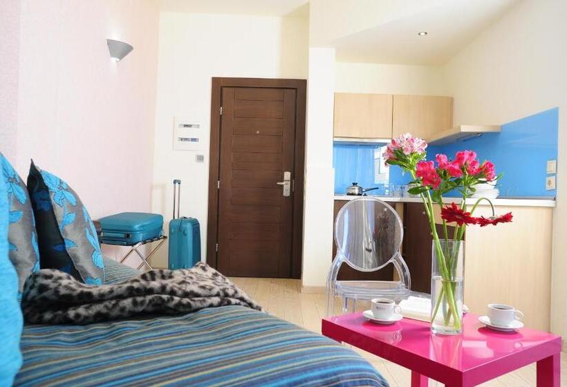 침실 1개 아파트 측면 바다 전망, Steris Elegant Beach Hotel & Apartments