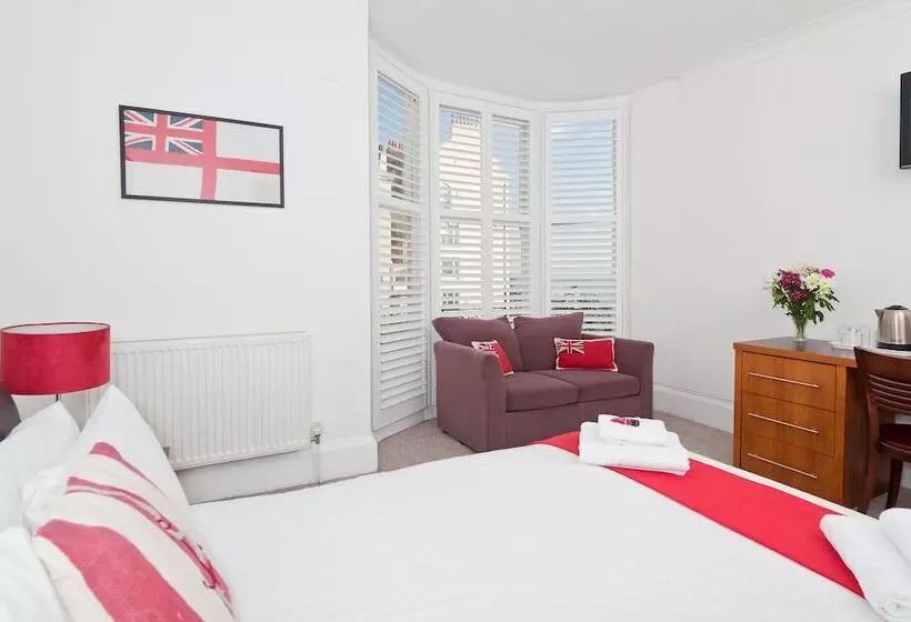 اتاق استاندارد با چشم‌انداز دریا, Hamptons Brighton
