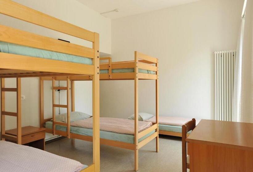 اتاق استاندارد چهارنفره با سرویس بهداشتی مشترک, Locarno Youth Hostel