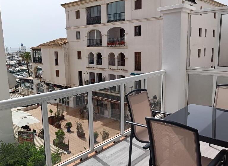 침실 1개 바다 전망 아파트, Duquesa Harbour Club Apart