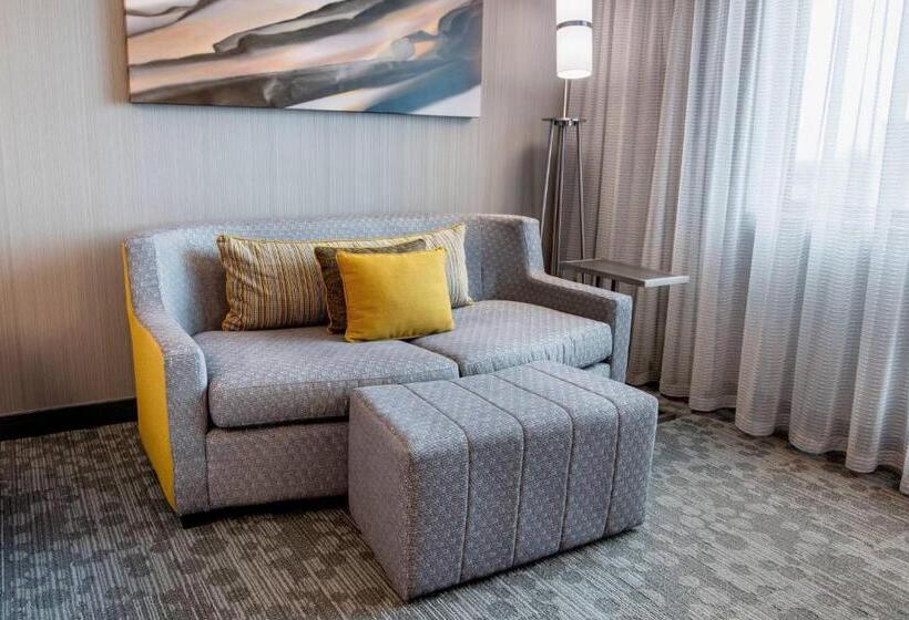 חדר סטנדרט עם מיטת קינג, Courtyard By Marriott Edmonton West