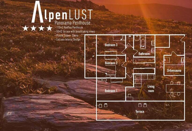 １ベッドルームペントハウスアパート, Active By Leitner S