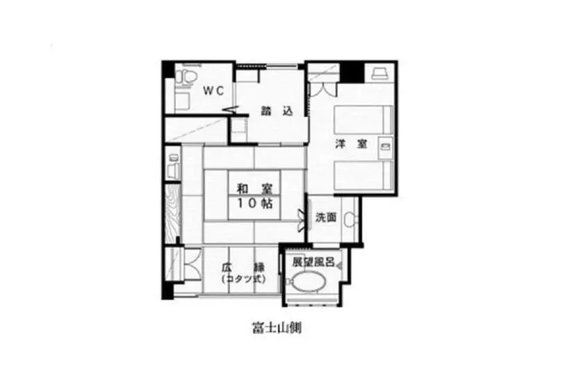 اتاق استاندارد در طبقه همکف, Oike