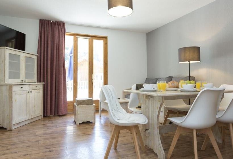 شقة غرفتين, Résidence Odalys Les Chalets De L'arvan Ii