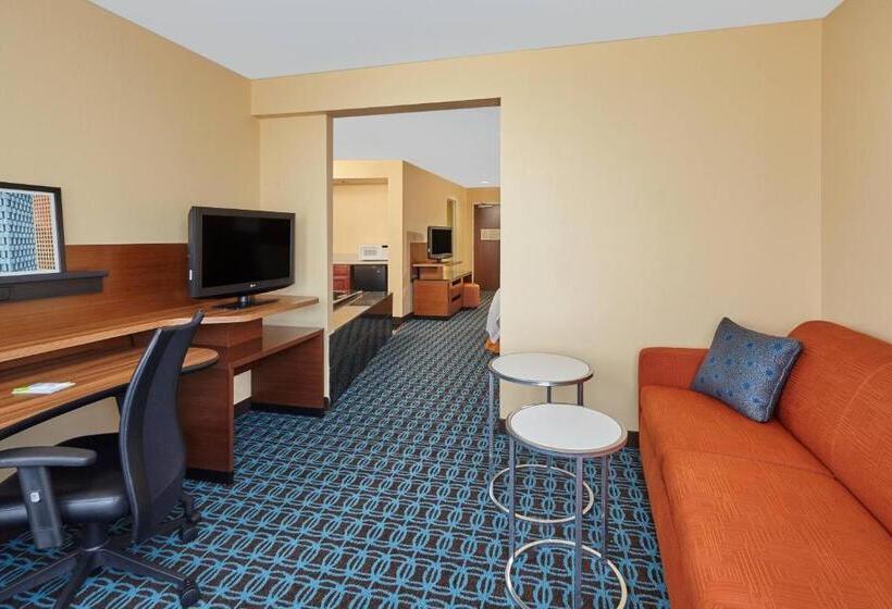 带大床的套房, Fairfield Inn And Suites Chicago Lombard