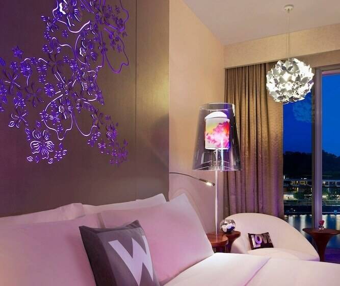 اتاق استاندارد با تخت دوبل و چشمانداز, W Singapore Sentosa Cove