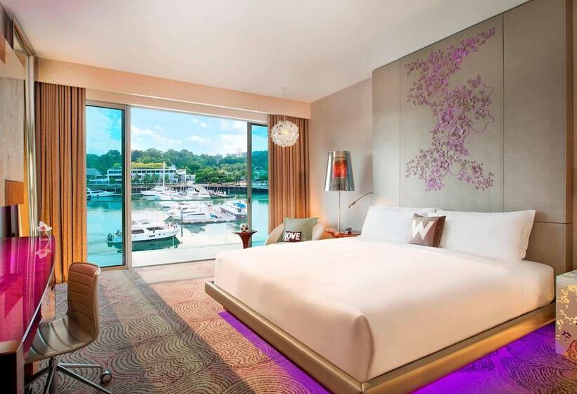 اتاق استاندارد با تخت دوبل و چشمانداز, W Singapore Sentosa Cove