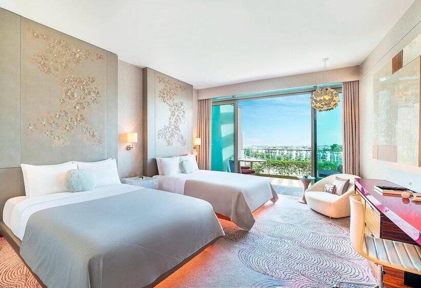 اتاق استاندارد با 2 تخت دوبل, W Singapore Sentosa Cove