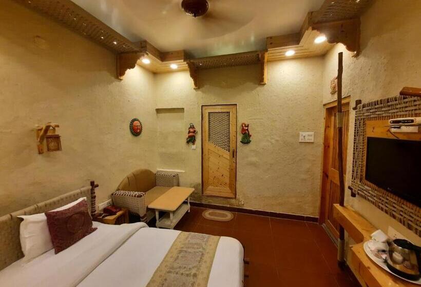 غرفة ديلوكس مطلة على المدينة, Temple On Ganges