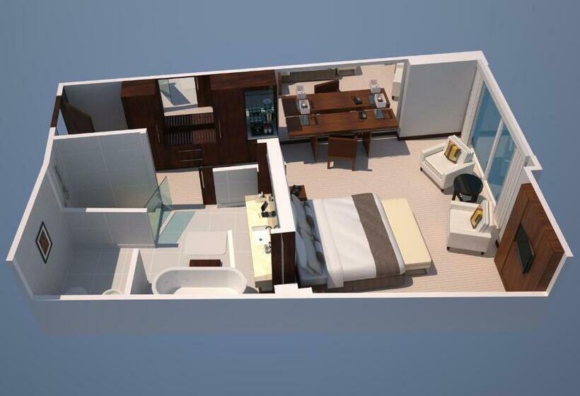 Deluxe Suite King Bed, JW Marriott Marquis Hotel Dubai