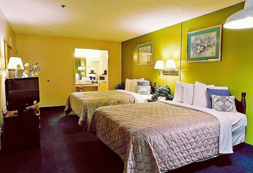 חדר סטנדרט שתי מיטות זוגיות, Americas Best Value Inn Rome