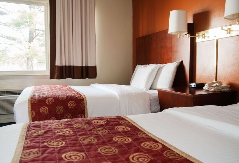 带2个双人床的标准工作室, Red Carpet Inn And Suites Plymouth