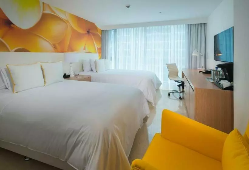 ２ダブルベッドのスタンダードルーム, Radisson Cartagena Ocean Pavillion