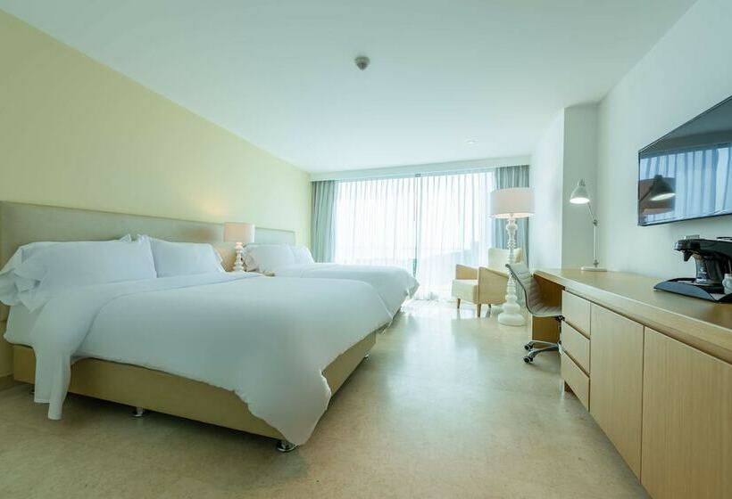 חדר סטנדרט שתי מיטות זוגיות, Radisson Cartagena Ocean Pavillion