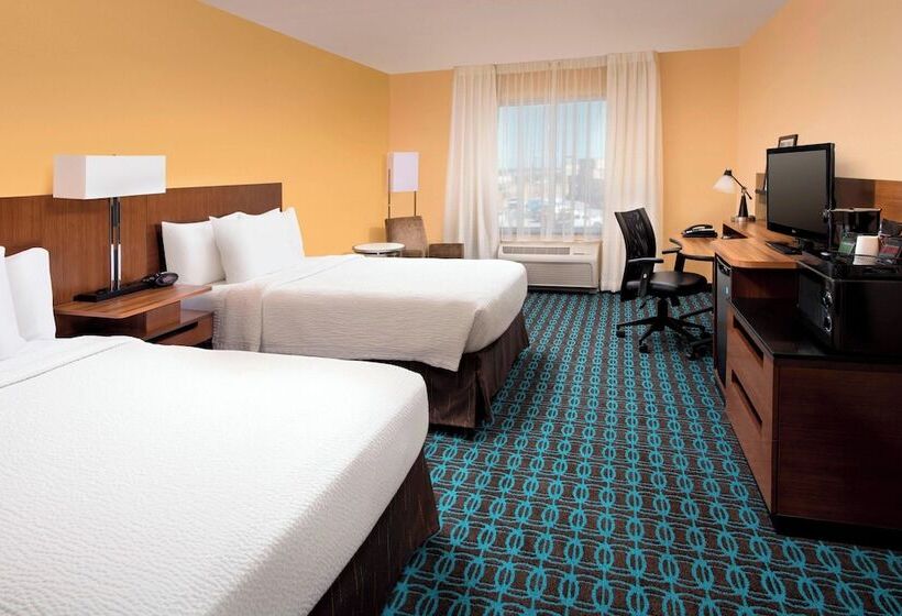 غرفه قياسيه سريرين مزدوجين, Fairfield Inn & Suites Weatherford