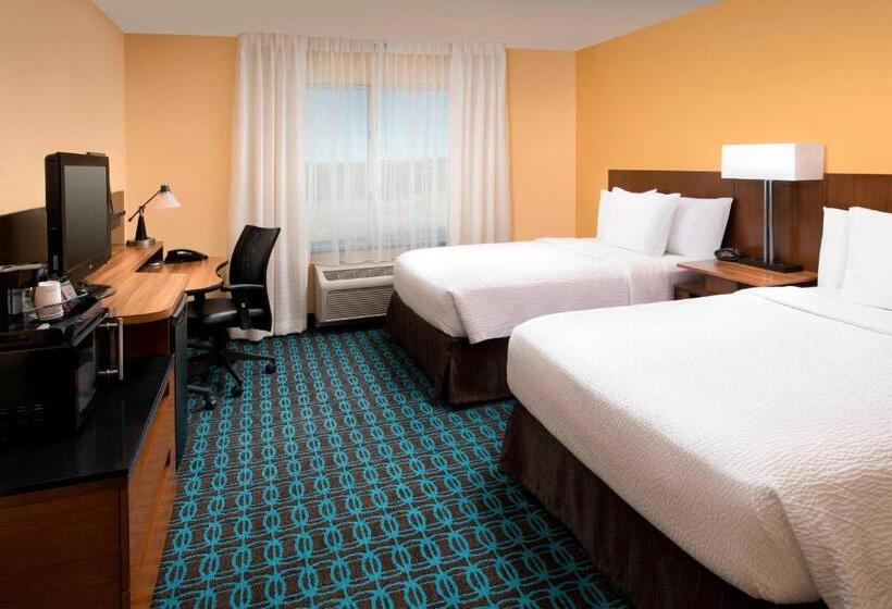 غرفه قياسيه سريرين مزدوجين, Fairfield Inn & Suites Weatherford