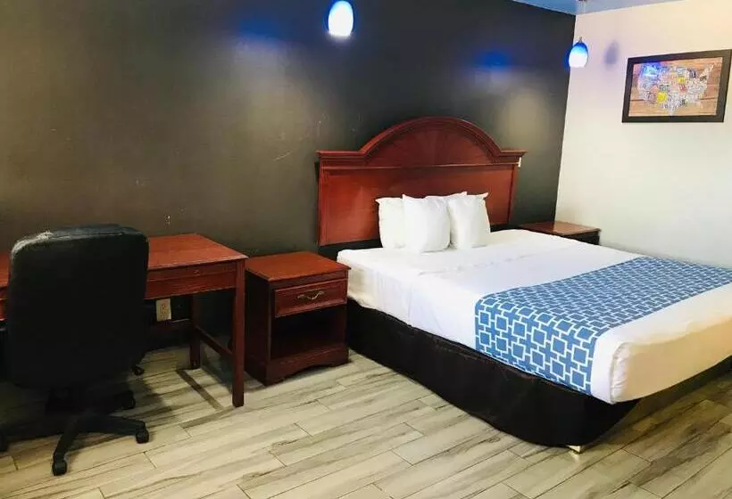 キングサイズベッドのスタンダードルーム, Summit Inn  Houston Medical Center  Nrg Park
