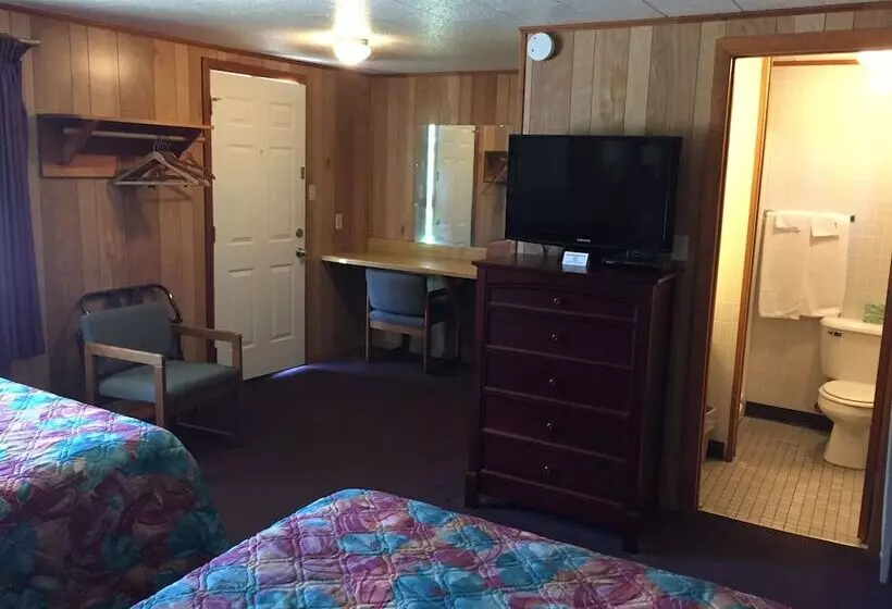 ２ダブルベッドのスタンダードルーム, Elmwood Motor Lodge