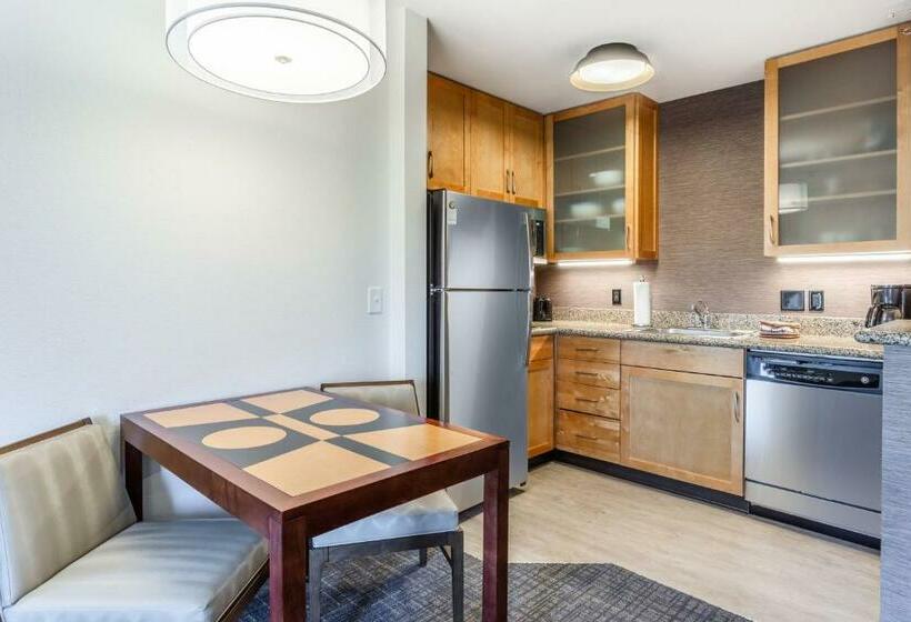 带大床的标准工作室, Residence Inn Duluth