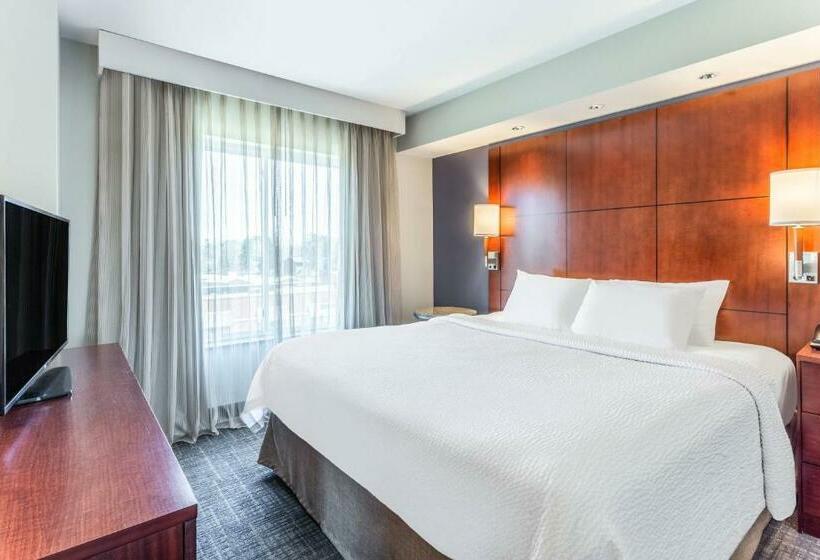 带大床的标准工作室, Residence Inn Duluth