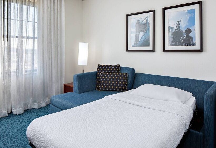 带2个卧室的套房, Residence Inn By Marriott Cincinnati Downtown/the Phelps