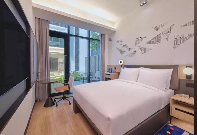 اتاق استاندارد با تخت دو نفره بزرگ, Aloft Singapore Novena