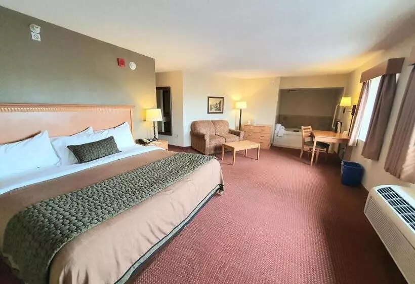 キングサイズベッドのデラックススイート, Amerivu Inn And Suites  Waconia