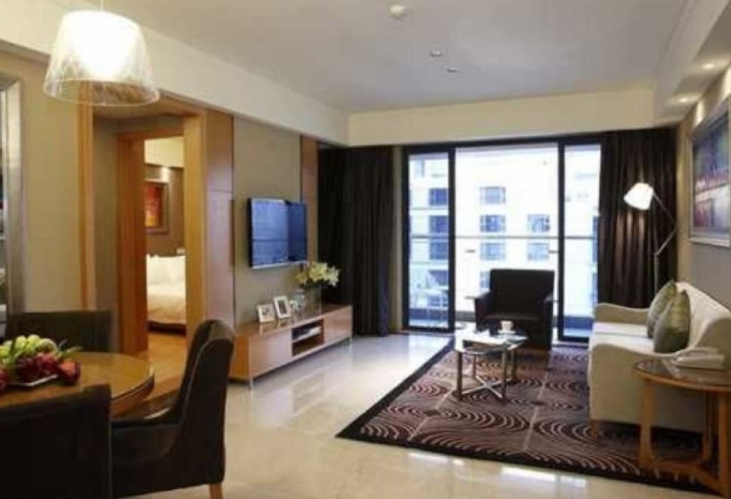 آپارتمان 2 خوابه, Dan Executive Hotel Apartment Zhujiang New Town Freeshuttle Bus To Cantonfair Duringcanton Fair Peri