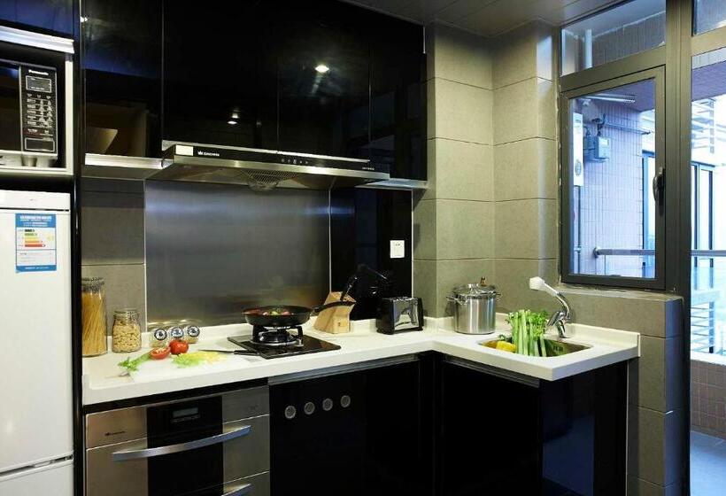 带2个卧室的公寓, Dan Executive Hotel Apartment Zhujiang New Town Freeshuttle Bus To Cantonfair Duringcanton Fair Peri