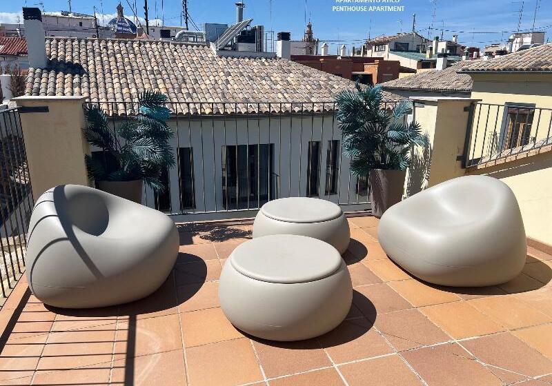 آپارتمان 1 خوابه با تراس, Mon Suites Catedral