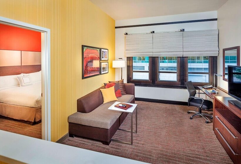침실 2개 스위트, Residence Inn By Marriott Omaha Downtown Old Market Area