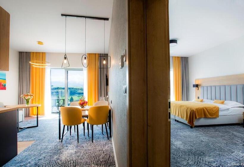 침실 1개 테라스 아파트, Bešeňová Gino Paradise Apartments With Aquapark