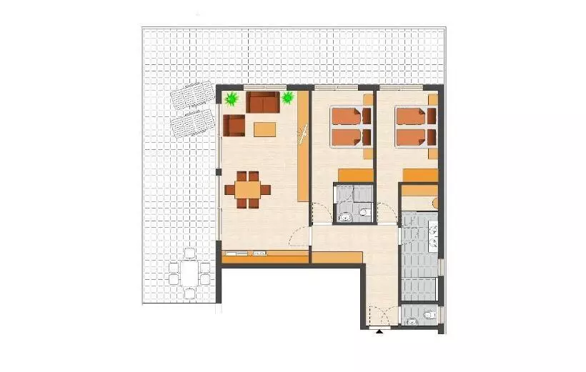 １ベッドルームペントハウスアパート, Alpenparks Hotel Montana Matrei