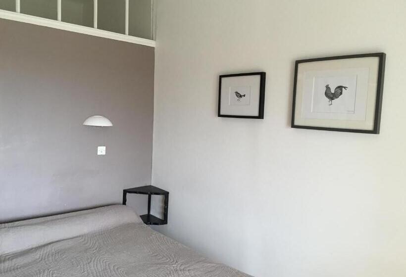 חדר סטנדרט נוף לים עם מרפסת, Hôtel Paradis