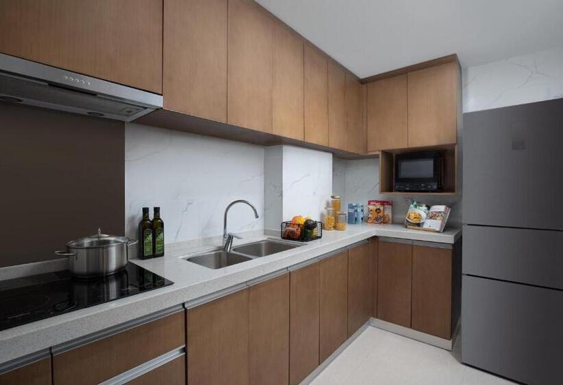 Апартаменты Deluxe 2 Спальни, Citadines New District Wuxi
