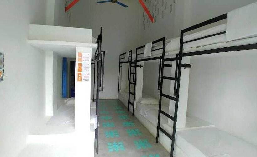 共用房间的床, Media Luna Hostel