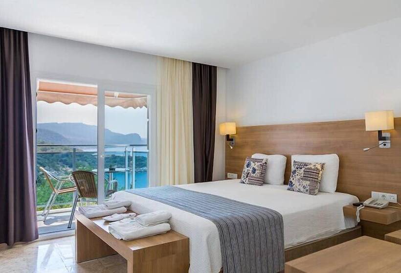 חדר דלוקס צדדי נוף לים, Rhapsody Hotel Kas