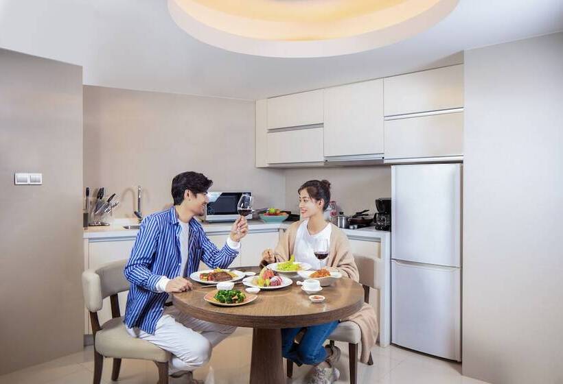 Suite Deluxe 2 Quartos, Pan Pacific Serviced Suites Ningbo