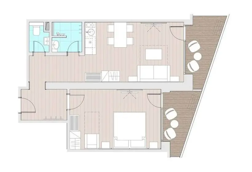 プレミアムアパートメント、1ベッドルーム 、ビュー, Residence šírava