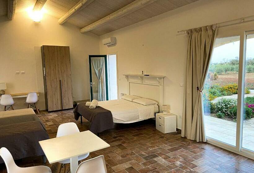 家庭房带园景, Podere Carafa