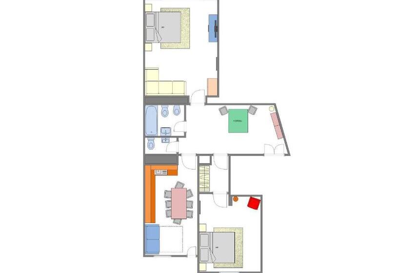 آپارتمان 2 خوابه, Garden Apartments