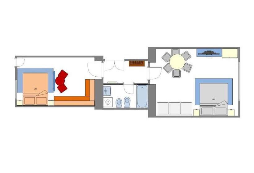 آپارتمان 1 خوابه همکف, Garden Apartments