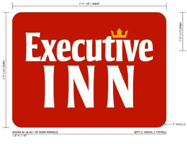 キングサイズベッドのスタンダードルーム, Executive Inn Westley,ca