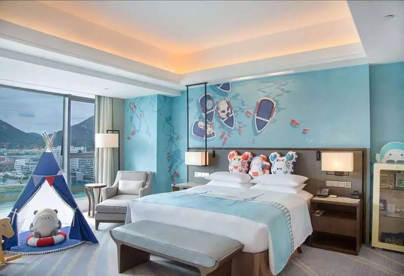 キングサイズベッドのスタンダードルーム, Hilton Haikou Meilan