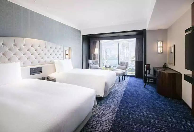 オーシャンビューのプレミアムルーム。, Hilton Haikou Meilan