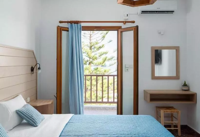 オーシャンビュースタンダードルームバルコニー付き, Spiros Soula Family Hotel & Apartments